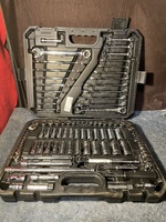 101 PIECE 1/4" AND 3/8" DRIVE METRIC AND SAE SILVER EAGLE MASTER SOCKET SET