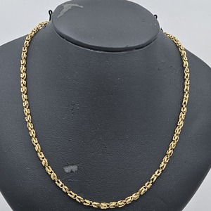 Byzantine Link 14k Necklace 22", 14k Yellow Gold, 15.7G