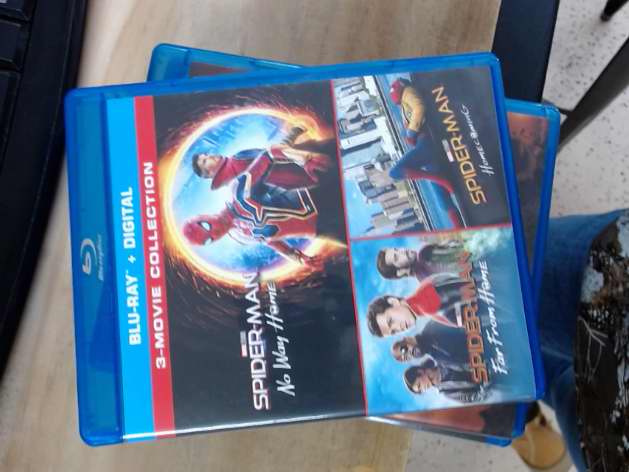Blu-Ray 3 Movie Collection Spider Man No Way Home, Spiderman Far From Home, Spid