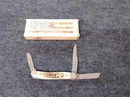 Case 6318 CV Amber Bone Medium Stockman Knife 