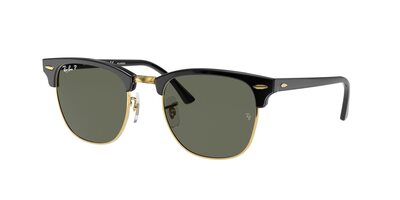Rayban RB3016 Gold Clubmaster Sunglasses (W/Storage Case)