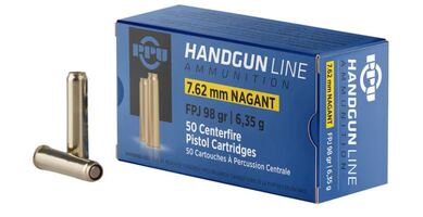 50 Round Box - 7.62x38R Nagant Revolver 98 Grain FPJ Prvi Partizan Ammo - PPR71 